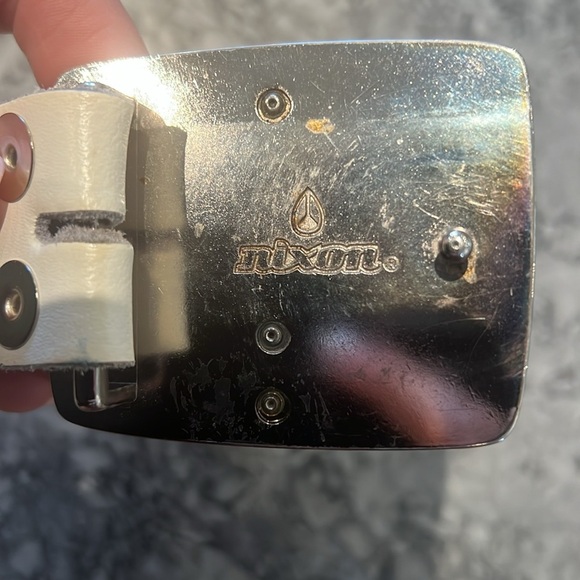 Nixon leather cream belt size L unisex - Picture 13 of 14